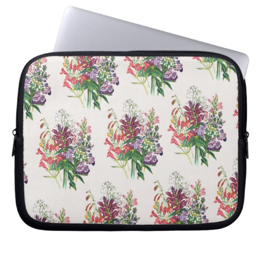 Blumenkarneval Laptopschutzhülle (Vorderseite)