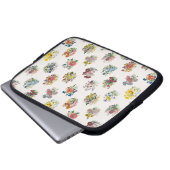 Blumenkarneval Laptopschutzhülle (Vorne Knopf)