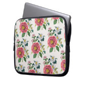 Blumenkarneval Laptopschutzhülle (Vorderseite Links)