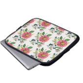 Blumenkarneval Laptopschutzhülle (Vorne Knopf)