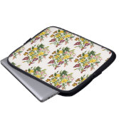 Blumenkarneval Laptopschutzhülle (Vorne Knopf)