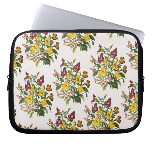 Blumenkarneval Laptopschutzhülle (Vorderseite)