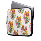 Blumenkarneval Laptopschutzhülle (Vorderseite Links)