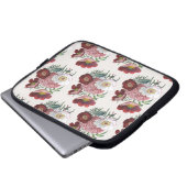 Blumenkarneval Laptopschutzhülle (Vorne Knopf)