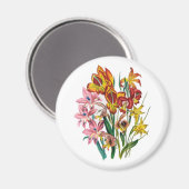 Blumenkarneval Magnet (Vorderseite/Rückseite)