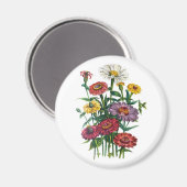 Blumenkarneval Magnet (Vorderseite/Rückseite)