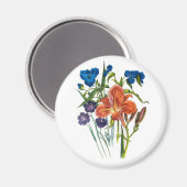Blumenkarneval Magnet (Vorderseite/Rückseite)