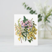 Blumenkarneval Postkarte (Stehend Vorderseite)
