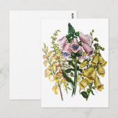 Blumenkarneval Postkarte (Vorne/Hinten)