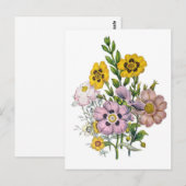 Blumenkarneval Postkarte (Vorne/Hinten)