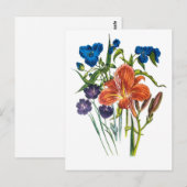 Blumenkarneval Postkarte (Vorne/Hinten)