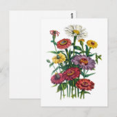 Blumenkarneval Postkarte (Vorne/Hinten)