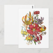 Blumenkarneval Postkarte (Vorne/Hinten)
