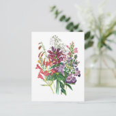 Blumenkarneval Postkarte (Stehend Vorderseite)