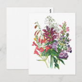 Blumenkarneval Postkarte (Vorne/Hinten)
