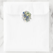 Blumenkarneval Runder Aufkleber (Tasche)