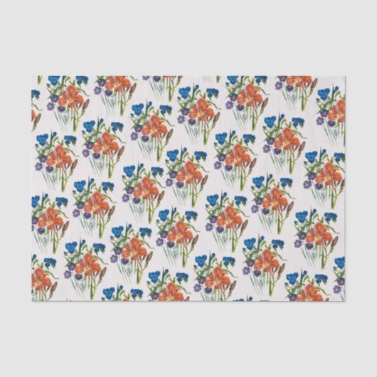 Blumenkarneval Seidenpapier (Vorderseite)