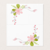 Blumenkarte (Außenseite Aufgefaltet)