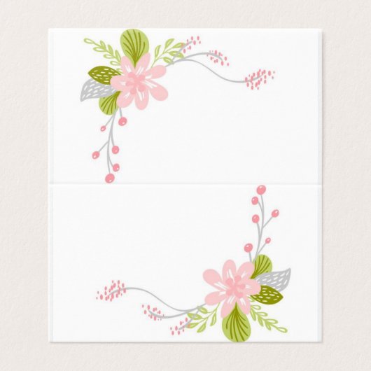 Blumenkarte (Außenseite Aufgefaltet)