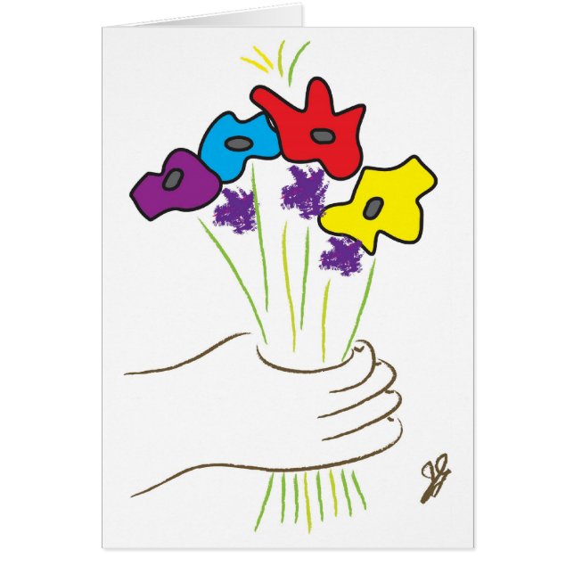 Blumenkarte (Vorne)
