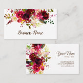 Blumenkarte, Boutique Visitenkarte (Vorne/Hinten)