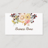 Blumenkarte, Boutique Visitenkarte (Vorderseite)