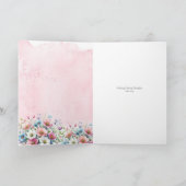 Blumenkarte Dankeskarte (Innenseite)