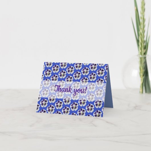 Blumenkarte Dankeskarte (Vorderseite)