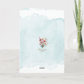 Blumenkarte Dankeskarte (Rückseite)