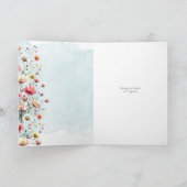 Blumenkarte Dankeskarte (Innenseite)