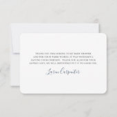 Blumenkarte Dankeskarte (Rückseite)