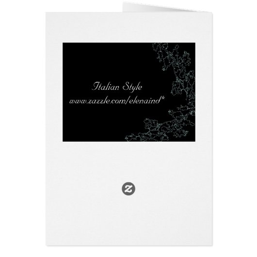 Blumenkarte Deko Wedding (Hinten)