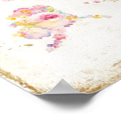 Blumenkarte der USA Poster (Ecke)