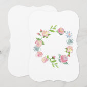 Blumenkarte Einladung (Vorne/Hinten)