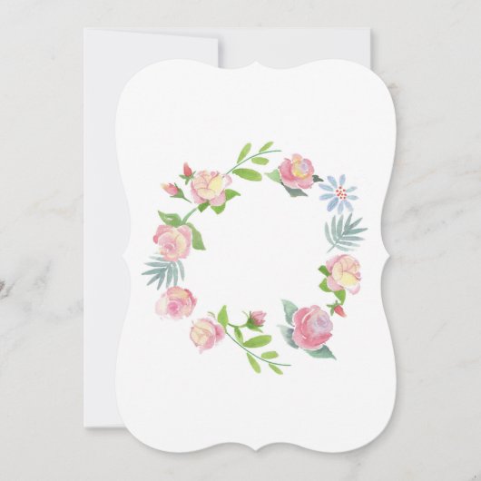 Blumenkarte Einladung (Vorderseite)