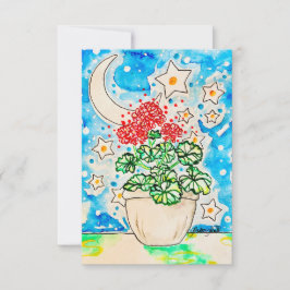 Blumenkarte Einladung