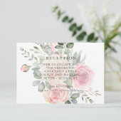 Blumenkarte Empfang Begleitkarte (Stehend Vorderseite)