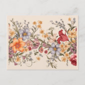 Blumenkarte Feiertagspostkarte (Vorderseite)