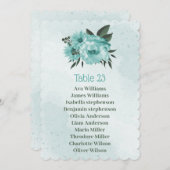 Blumenkarte für blaue Blumen Einladung (Vorne/Hinten)