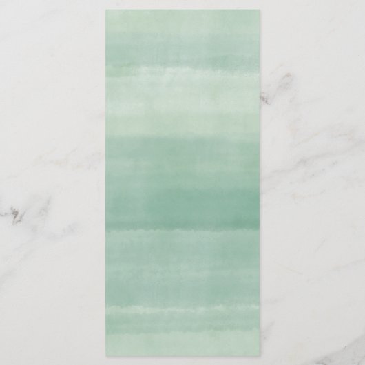 Blumenkarte für den Mittelsommer Menükarte (Rückseite)