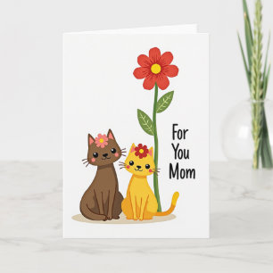 Blumenkarte für dich, Mama Karte