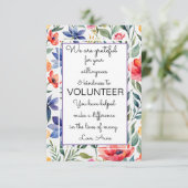 Blumenkarte für Freiwillige Karte (Stehend Vorderseite)