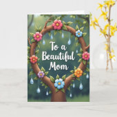 Blumenkarte für Mama Karte (Gelbe Blume)