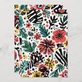 Blumenkarte für modernes Design Menükarte (Vorne/Hinten)