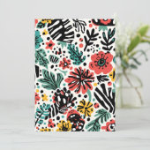 Blumenkarte für modernes Design Menükarte (Stehend Vorderseite)