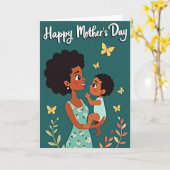 Blumenkarte für Mutter und Kind Karte (Gelbe Blume)