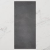 Blumenkarte für Schwarze Halbpension Menükarte (Rückseite)