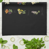 Blumenkarte Geschirrtuch (Gefaltet)