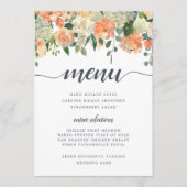 Blumenkarte im Sommer Menükarte (Vorderseite)