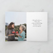 Blumenkarte in rosa Foto Muttertagskarte Karte (Innenseite)